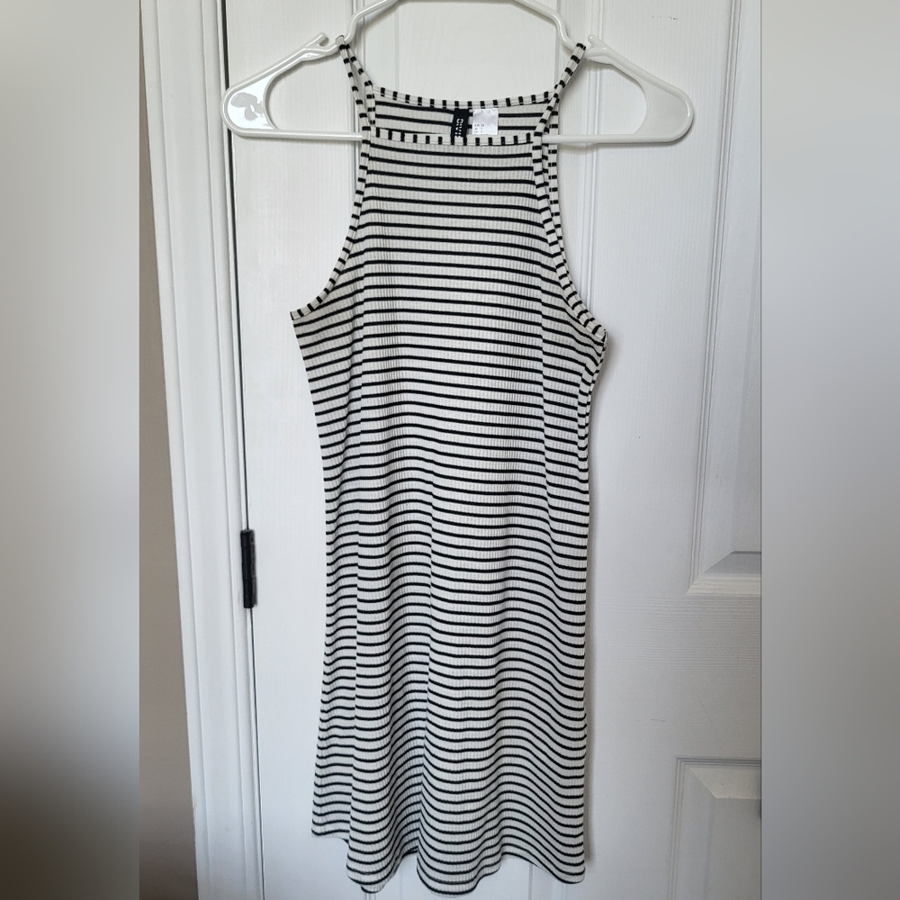 H&M Striped Mini Bodycon Dress